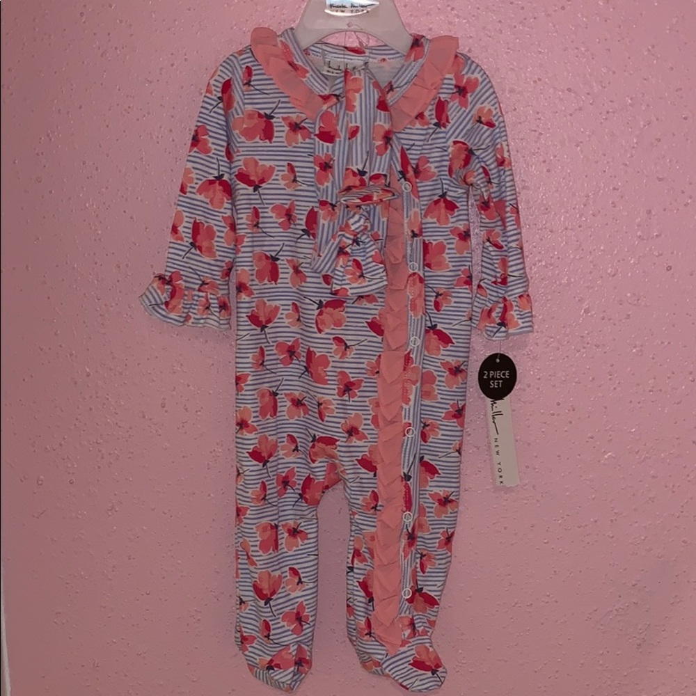 Nicole Miller mameluco/sleepwear floral